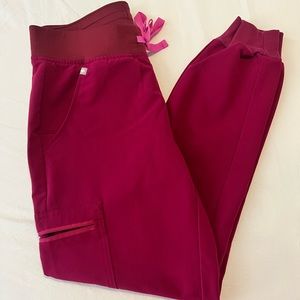 Figs scrubs set-deep magenta
